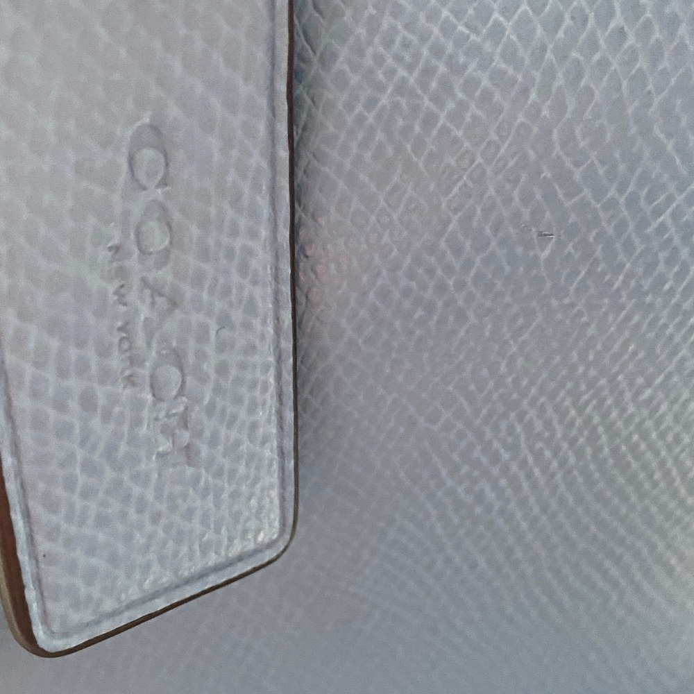 Coach Blue Leather Dome Satchel with Gold Hardware - Picture 5 of 16